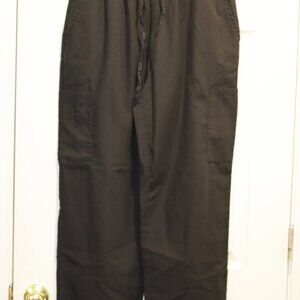 Womens Greentown Black Scrubs Bottoms XL
